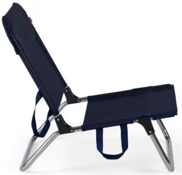 Preview: FIAM® Quick Strandstuhl Aluminium Dunkelblau